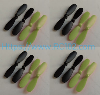 [RC102] Propeller 4set Green Attop X PACK 2 RC Mini RC Quadcopter Spare Parts - Click Image to Close