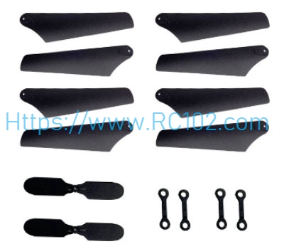 Spare blades + Tail propeller + Connecting buckle ATTOP YD-713 YD-713A RC Helicopter