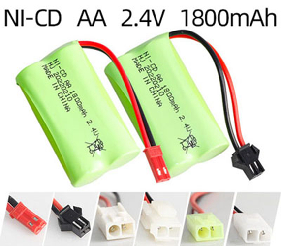 Ni-Cd 2.4V 1800mAh Battery Pack – AA Size Rechargeable Battery Ni-Cd 2.4V 1800mAh Battery Pack – AA Size Rechargeable Battery