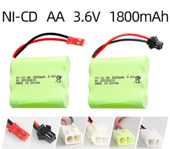 Ni-Cd 3.6V 1800mAh Rechargeable Battery Pack – AA Size Ni-Cd 3.6V 1800mAh Rechargeable Battery Pack – AA Size