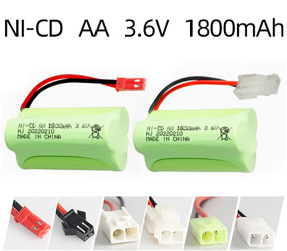 Ni-Cd 3.6V 1800mAh Rechargeable Battery Pack – AA Size Ni-Cd 3.6V 1800mAh Rechargeable Battery Pack – AA Size