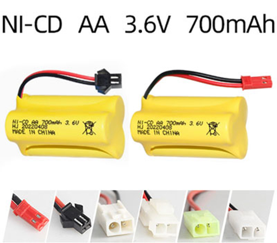 Ni-Cd 3.6V 700mAh Rechargeable Battery Pack – AA Size Ni-Cd 3.6V 700mAh Rechargeable Battery Pack – AA Size