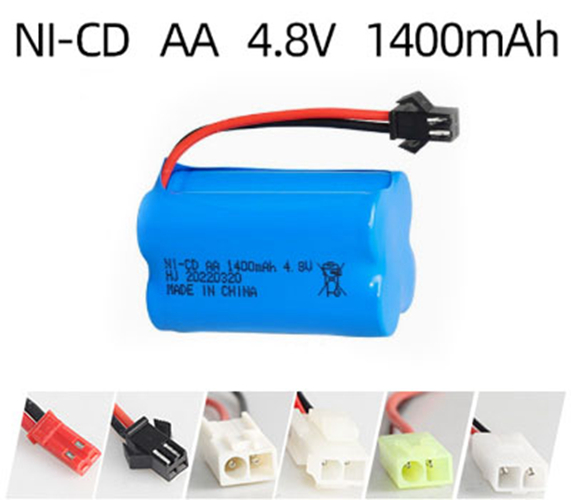 Ni-Cd 4.8V 1400mAh Rechargeable Battery Pack – AA Size Ni-Cd 4.8V 1400mAh Rechargeable Battery Pack – AA Size