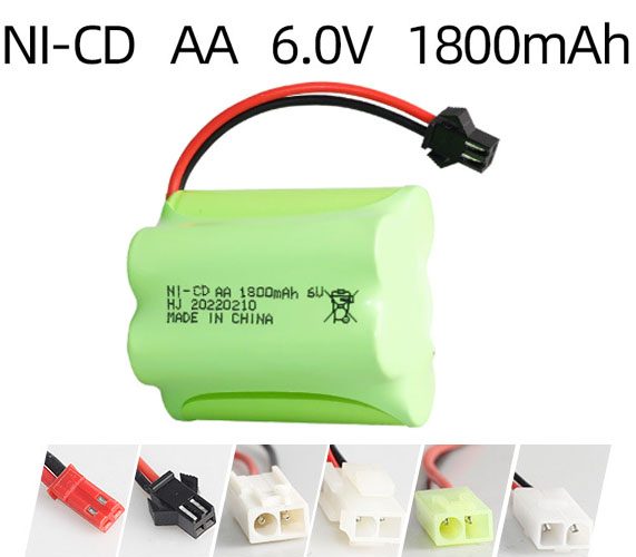 Ni-Cd 6V 1800mAh Rechargeable Battery Pack – AA Size Ni-Cd 6V 1800mAh Rechargeable Battery Pack – AA Size