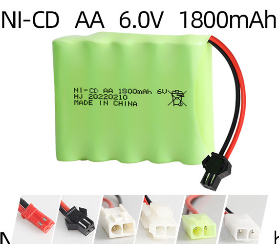 Ni-Cd 6V 1800mAh Rechargeable Battery Pack – AA Size Ni-Cd 6V 1800mAh Rechargeable Battery Pack – AA Size