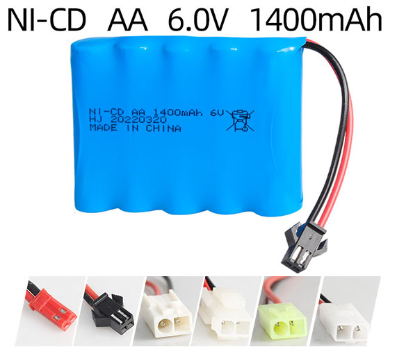 Ni-Cd 6V 1400mAh Rechargeable Battery Pack – AA Size Ni-Cd 6V 1400mAh Rechargeable Battery Pack – AA Size