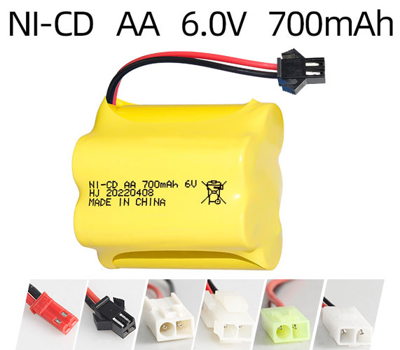 Ni-Cd 6V 700mAh Rechargeable Battery Pack – AA Size Ni-Cd 6V 700mAh Rechargeable Battery Pack – AA Size