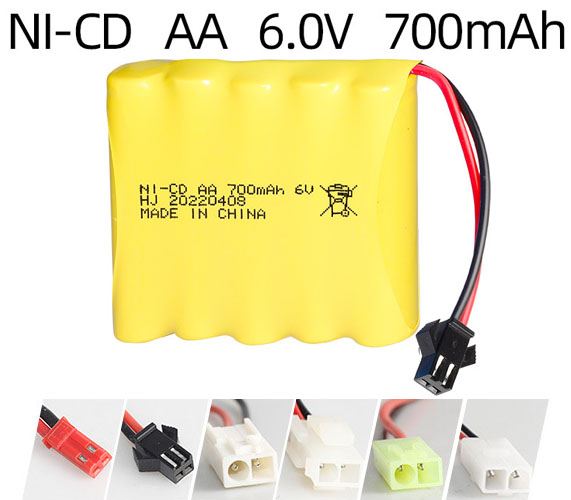 Ni-Cd 6V 700mAh Rechargeable Battery Pack – AA Size Ni-Cd 6V 700mAh Rechargeable Battery Pack – AA Size