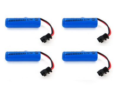 (image for) [RC102] V002-08 3.7V 500mAh battery 4pcs Flytec V002 Crocodile RC Boat Spare Parts