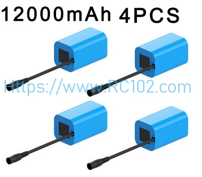 [RC102] V020-10 7.4V 12000mAh battery 4pcs Flytec V020 RC Boat Spare Parts