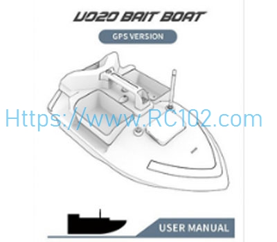 [RC102] English User Manual Flytec V020 RC Boat Spare Parts
