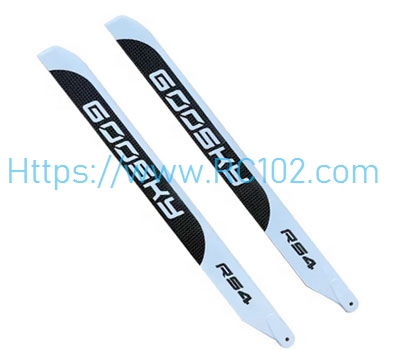 390MM carbon fiber main paddle white GOOSKY RS4 RC Helicopter Spare Parts