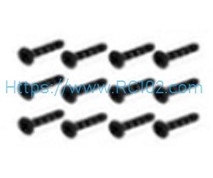 [RC102]S226 Countersunk Self Tapping KBHO2.3*12mm HBX 16889 16889A RC Car Spare Parts