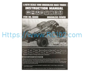English instruction manual HBX 16889 16889A RC Car Spare Parts
