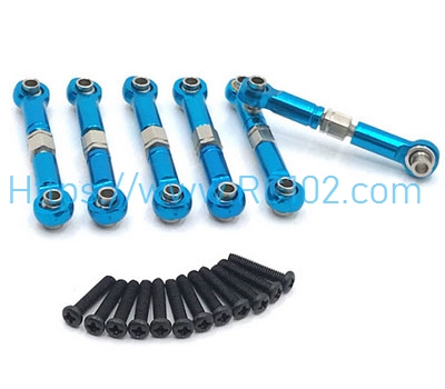 [RC102]Upgrade metal adjustable front and rear pull rods Blue HS 18311 RC Car Spare Parts