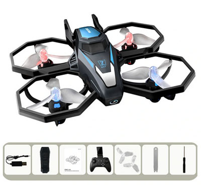 JJRC H118 Stewind Shuttle Drone WiFi FPV with HD Camera Air Pressure Altitude Hold Mode LED RC Quadcopter - Click Image to Close