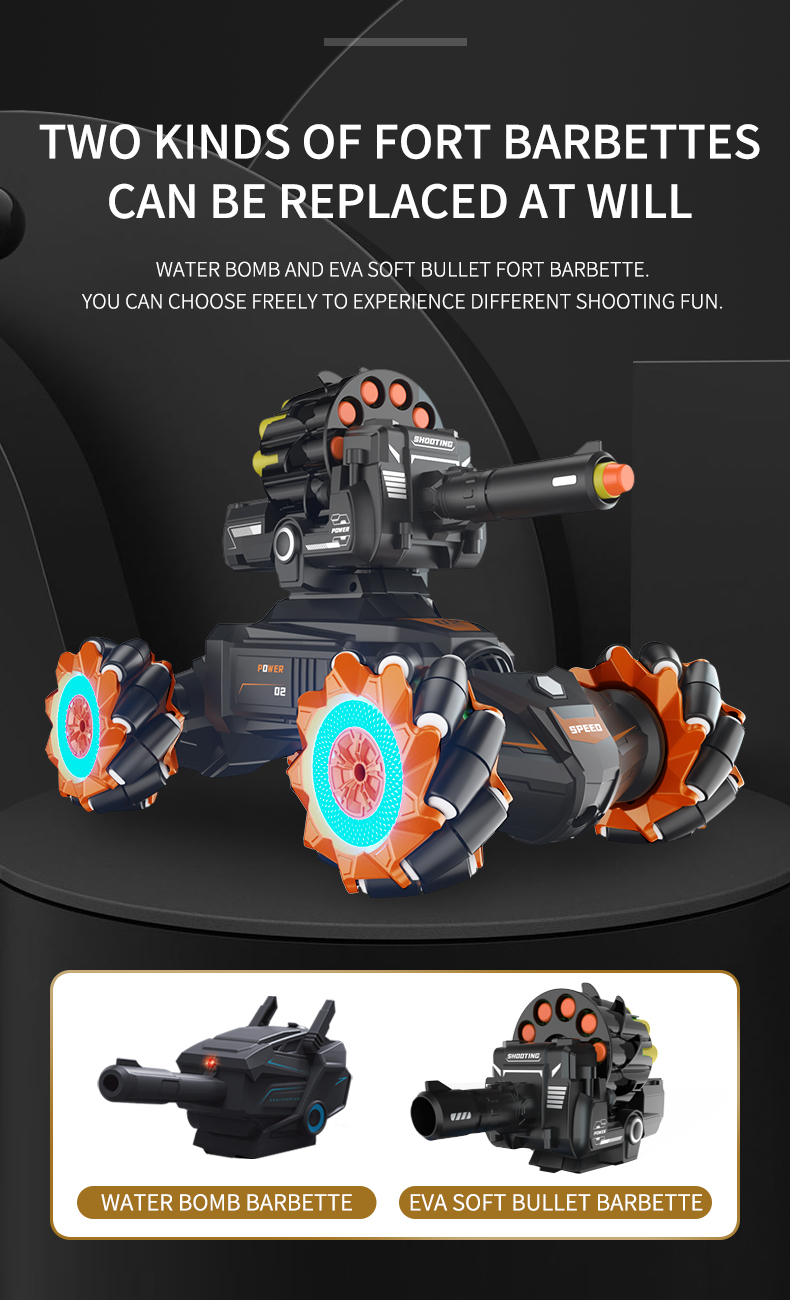 JJRC Q106 2.4G Twistable Stunt Remote Control Car Gift Toy for Kids