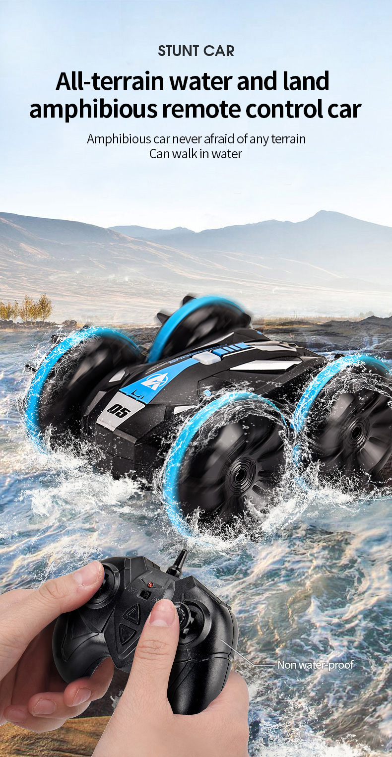 JJRC Q113 Amphibious Remote Controlled Amphibious Stunt Vehicle