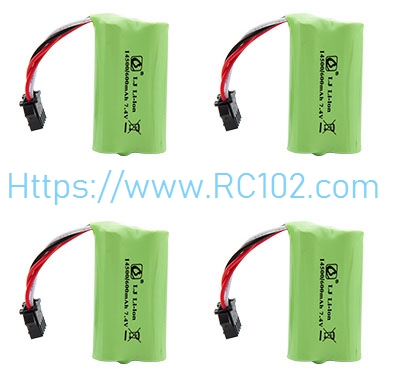 [RC102] 7.4V 600mAh Battery 4pcs JJRC Q123 RC Car Spare Parts - Click Image to Close