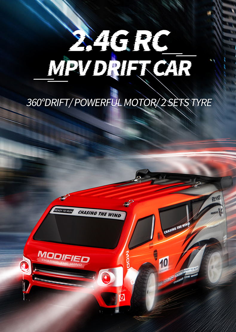JJRC Q125 1:16 4WD RC MPV Drift Car 2.4Ghz RC Sport Racing Drift Car Remote Control Car Gift for Kids