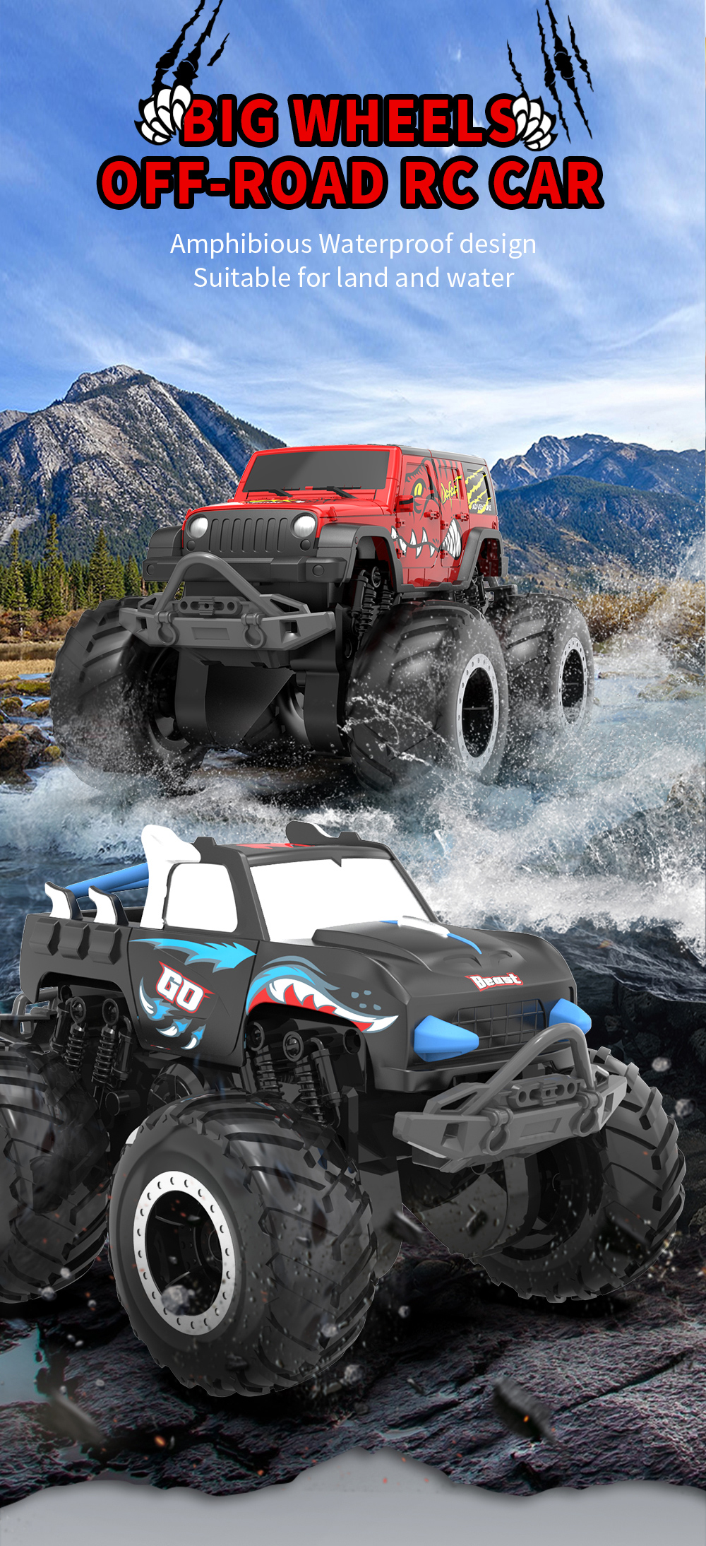 JJRC Q149 Portable delicate little amphibious car