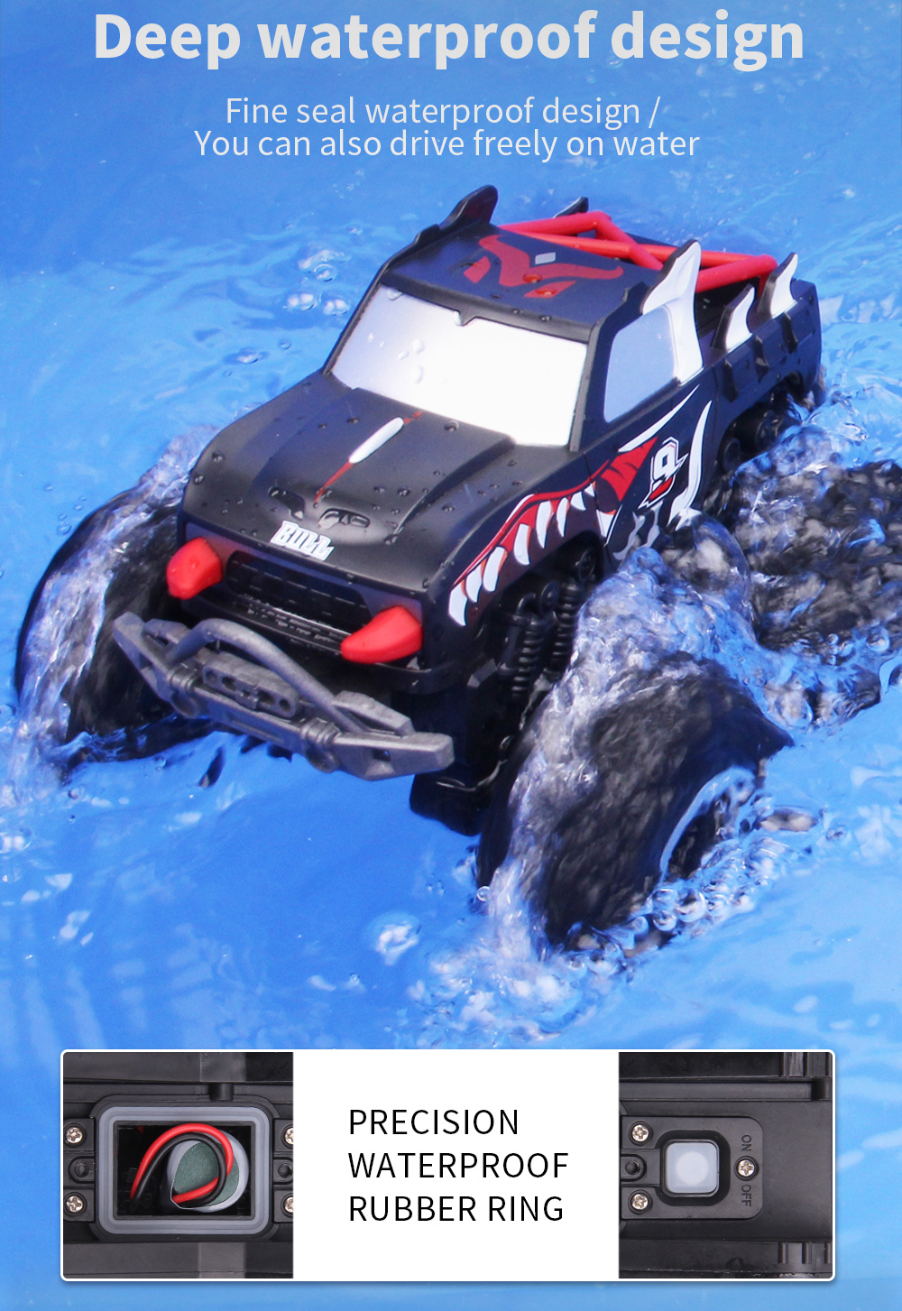 JJRC Q149 Portable delicate little amphibious car