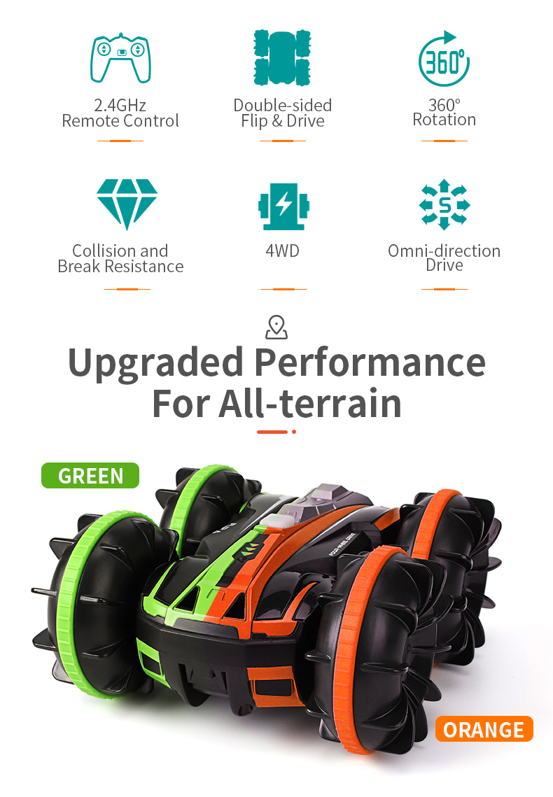 JJRC Q81 2-In-1 Double-Sided Stunt Land Vehicle