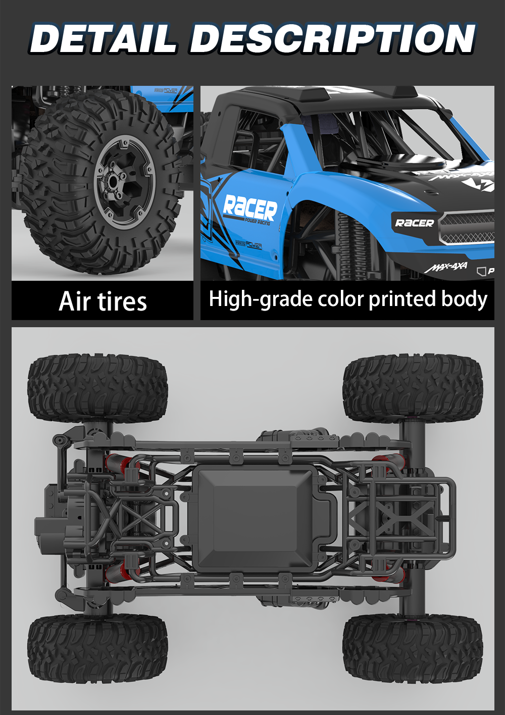 JJRC Q96 1:10 amphibious off-road vehicle