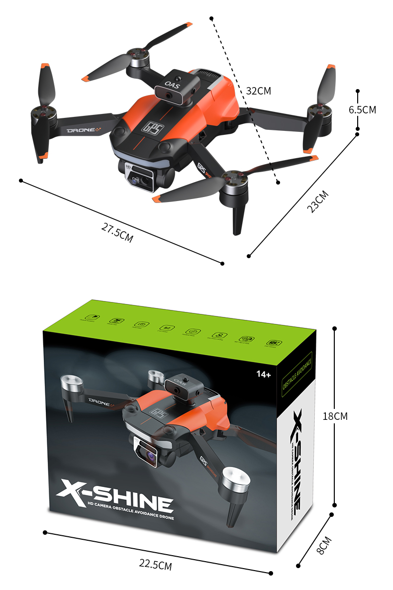  JJRC X26 GPS Intelligent Obstacle-Avoidance HD Dual Camera Quadcopter Gift Toy