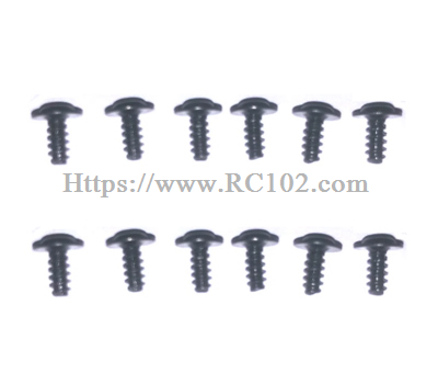 (image for) [RC102] M2666 cross belt intermediate screw 12pcs MJX HYPER GO 14211 RC Car Parts