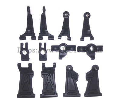 (image for) [RC102] Front and rear upper and lower arms+front and rear wheel cup set MJX HYPER GO 14211 RC Car Parts