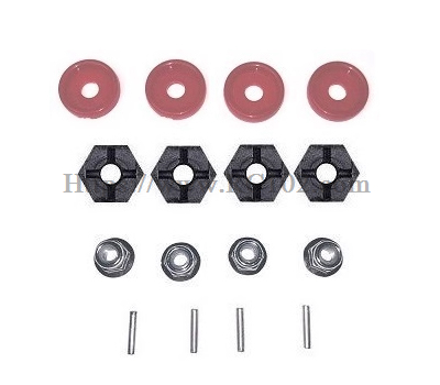 (image for) [RC102] Original car coupler nut, small iron rod, red washer MJX HYPER GO 14211 RC Car Parts