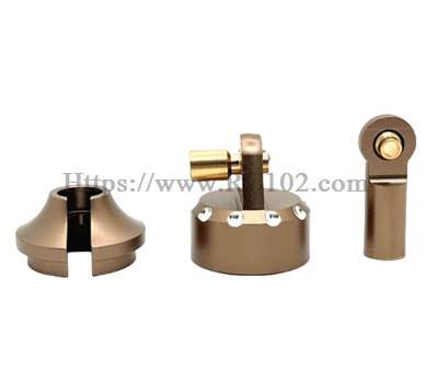(image for) [RC102] Replacement parts for original shock absorbers before and after metal upgrade MJX HYPER GO 7303 RC Car Upgraded Metal Parts