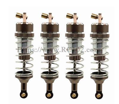 (image for) [RC102] Metal upgraded air lung oil pressure front and rear shock absorbers MJX HYPER GO 7303 RC Car Upgraded Metal Parts