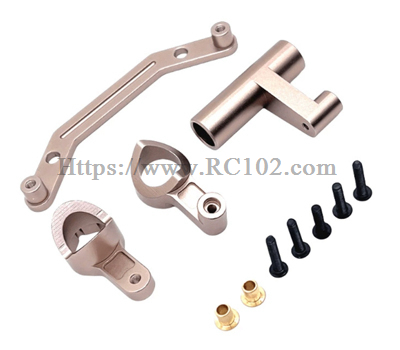 (image for) [RC102] Front steering component MJX HYPER GO 7303 RC Car Upgraded Metal Parts