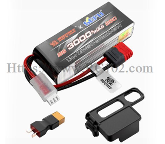 Batteria di aggiornamento Angry Snail SEFU 2S 3000mAh per auto radiocomandate MJX H16 / 16027 / 14210 Batteria di aggiornamento Angry Snail SEFU 2S 3000mAh per auto radiocomandate MJX H16 / 16027 / 14210
