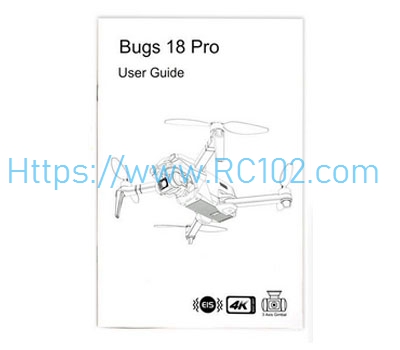 [RC102]English instruction manual MJX Bugs 18 PRO RC Drone Spare Parts - Click Image to Close