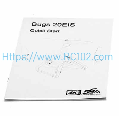 English manual MJX Bugs 20 Eis RC Drone Spare Parts