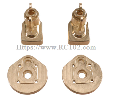 (image for) [RC102] Upgrade brass rear axle counterweight+gear cover cup MJX HYPER GO H12Y+ RC Car Spare parts