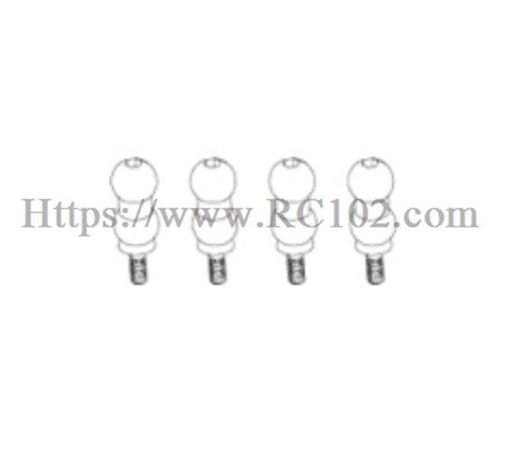 MJX H18P Double ball stud P18P12 - Hyper Go RC Car spare parts Ford Bronco R BAJA1000 MJX H18P Double ball stud P18P12 - Hyper Go RC Car spare parts Ford Bronco R BAJA1000