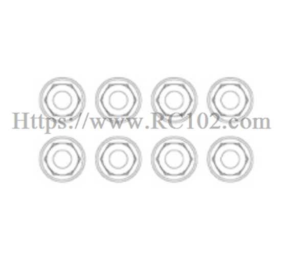 MJX H18P 3mm mutteri JM30 - Hyper Go RC-auton varaosat Ford Bronco R BAJA1000 MJX H18P 3mm mutteri JM30 - Hyper Go RC-auton varaosat Ford Bronco R BAJA1000