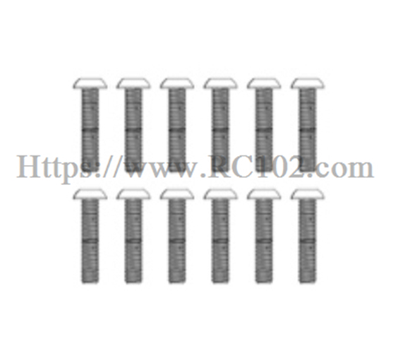  MJX H18P Screw JSC2060 2×6mm - Hyper Go RC Car spare parts Ford Bronco R BAJA1000