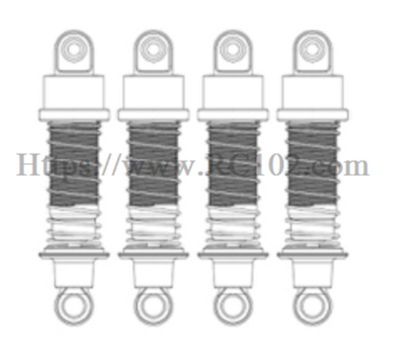 Amortisseur P18P11 MJX H18P - Pièces détachées pour voiture RC Hyper Go Ford Bronco R BAJA1000 Amortisseur P18P11 MJX H18P - Pièces détachées pour voiture RC Hyper Go Ford Bronco R BAJA1000