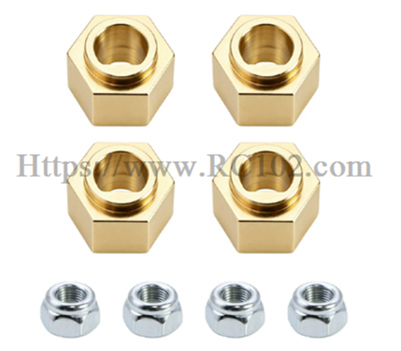 Adattatore mozzo esagonale in ottone MJX H18P - Hyper Go Parti di ricambio per potenziamento auto RC Ford Bronco R BAJA1000 Adattatore mozzo esagonale in ottone MJX H18P - Hyper Go Parti di ricambio per potenziamento auto RC Ford Bronco R BAJA1000