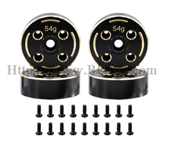 MJX H18P Brass weight (2 pair) - Hyper Go RC Car Upgrade Spare Parts Ford Bronco R BAJA1000 MJX H18P Brass weight (2 pair) - Hyper Go RC Car Upgrade Spare Parts Ford Bronco R BAJA1000