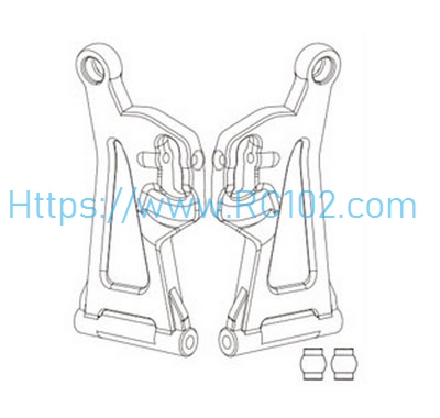 [RC102] 14220B Front Lower Suspension Arms (Including Ball Head) MJX HYPER GO 14209 14210 RC Car Spare parts