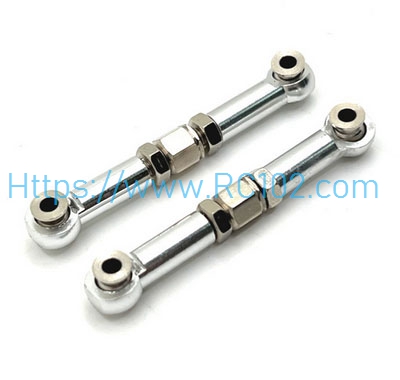 [RC102] Metal steering linkage Silvery MJX 16207 16208 16209 16210 H16 RC Car Spare parts - Click Image to Close