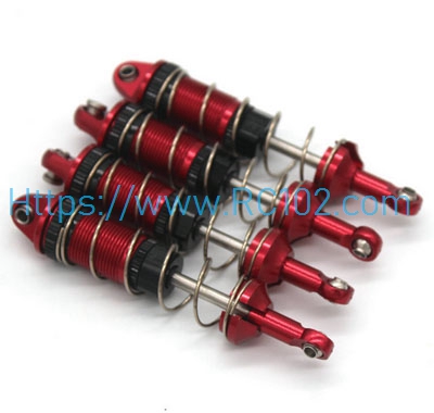 [RC102] Metal hydraulic shock absorber Red MJX 16207 16208 16209 16210 H16 RC Car Spare parts