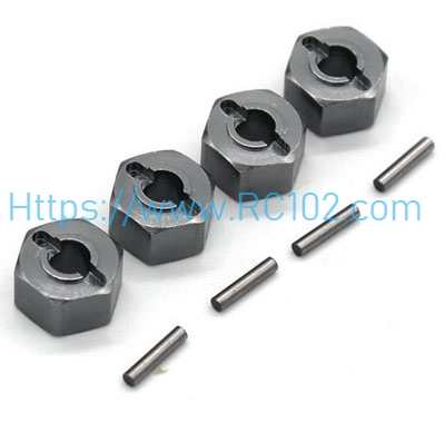 [RC102] 12mm hexagonal connector Grey MJX 16207 16208 16209 16210 H16 RC Car Spare parts - Click Image to Close
