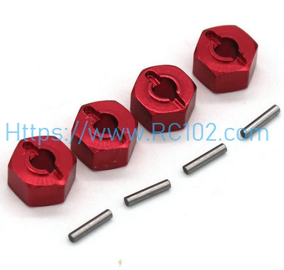 [RC102] 12mm hexagonal connector Red MJX 16207 16208 16209 16210 H16 RC Car Spare parts